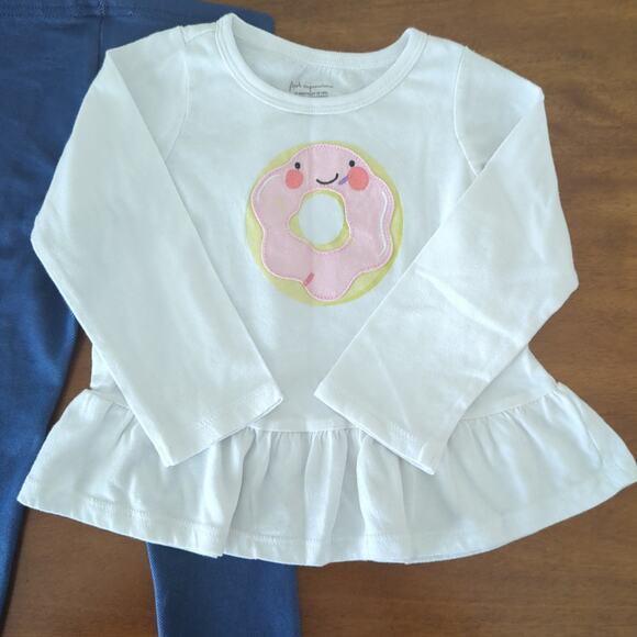 Girl two-piece long sleeve pant set 24  New NT - Picture 2 of 3